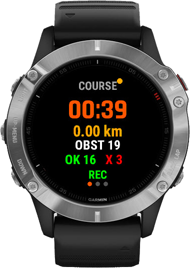 Ocrux sur montre Garmin